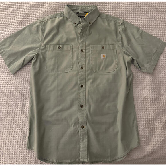 Carhartt Short Sleeve Button-Up Casual Shirt Size Large - Picture 5 of 7